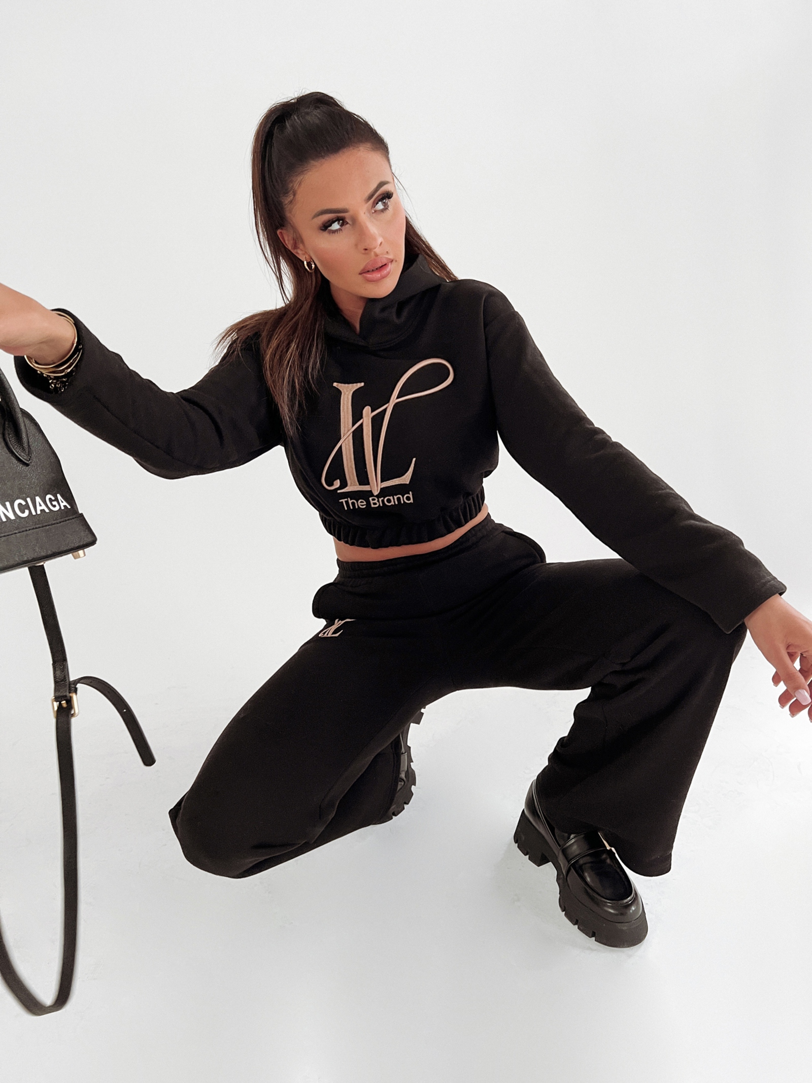 Komplet bawełniany Gerda Ola Voga czarny Komplet bawełniany Gerda Ola Voga czarny