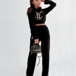 Komplet bawełniany Gerda Ola Voga czarny