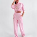 Komplet bawełniany Gerda Ola Voga pudrowy