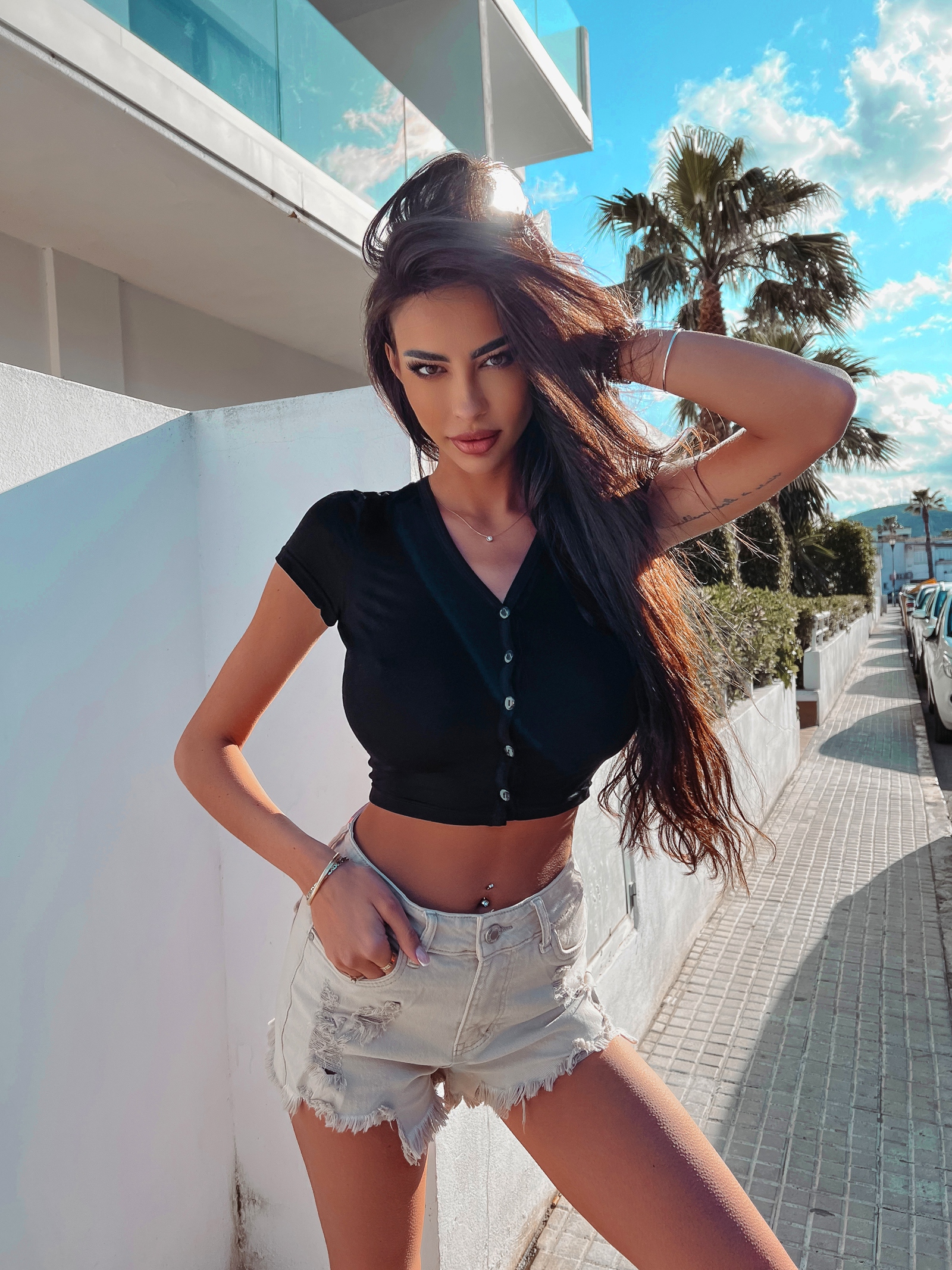 Bluzka basic Marcali Ola Voga czarny