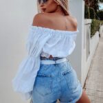 Bluzka boho hiszpanka Molto Ola Voga biała