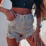 Spodenki szorty jeasnowe Cilia 3689 Ola Voga beżowe