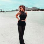 Komplet ażurowy dwuczęściowy boho Vero Ola Voga czarny