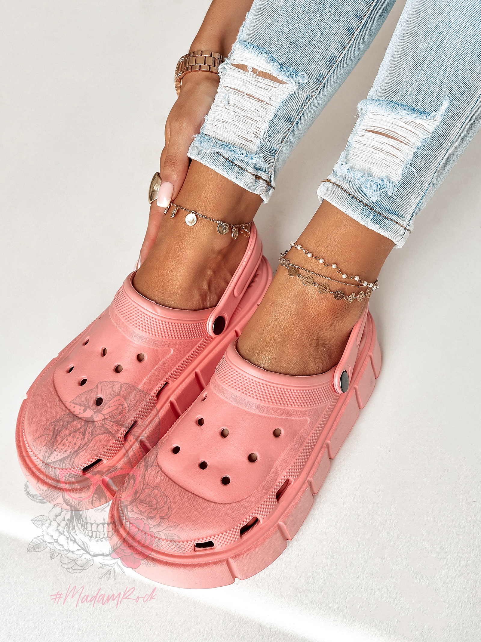 Buty Rock Dopti pudrowe