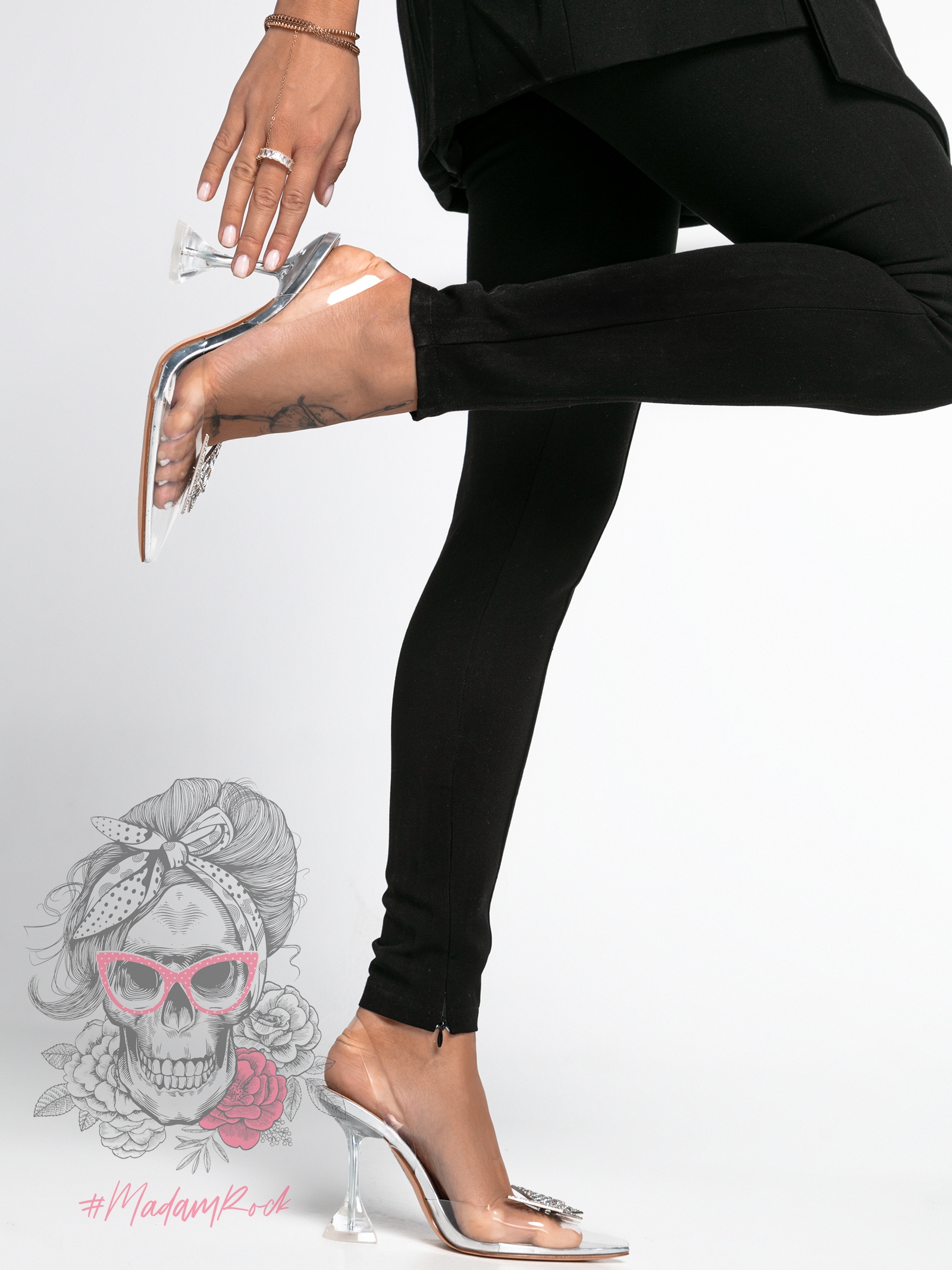 Czółenka Madam Lyli II srebrne