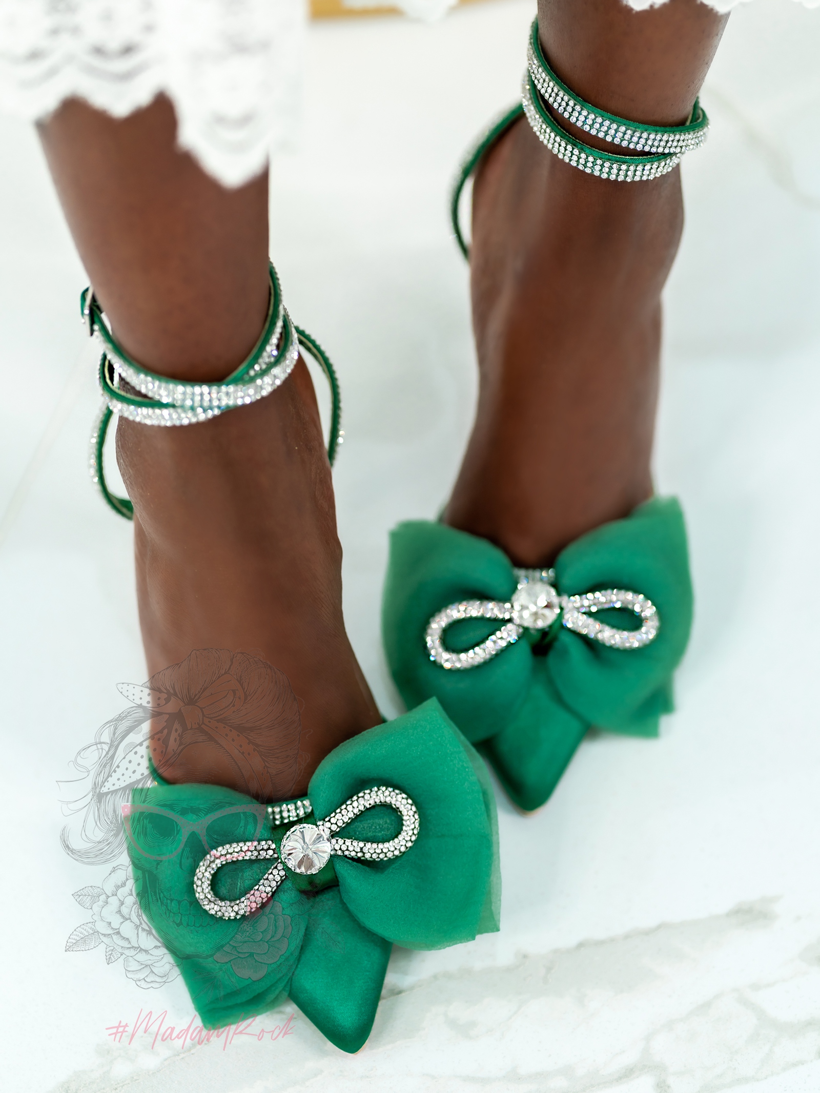 Czółenka szpilki Pretty Woman VI zielone