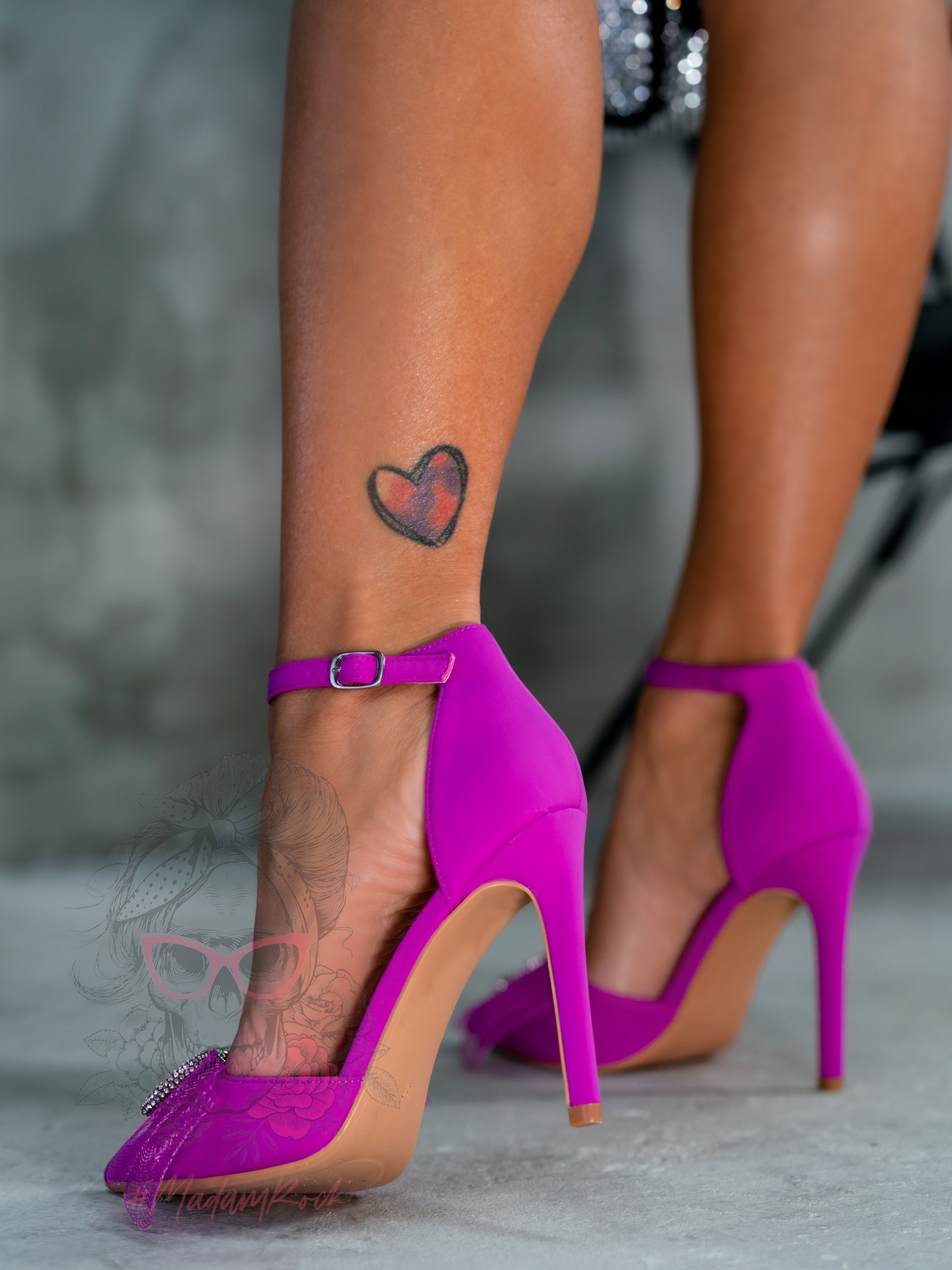 Czółenka z kokardką My Pretty Woman amarantowe Czółenka z kokardką My Pretty Woman amarantowe