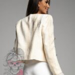 Żakiet premium żakardowy Parisio kremowy