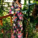 Komplet ze spodniami NB Bali w motyle czarny