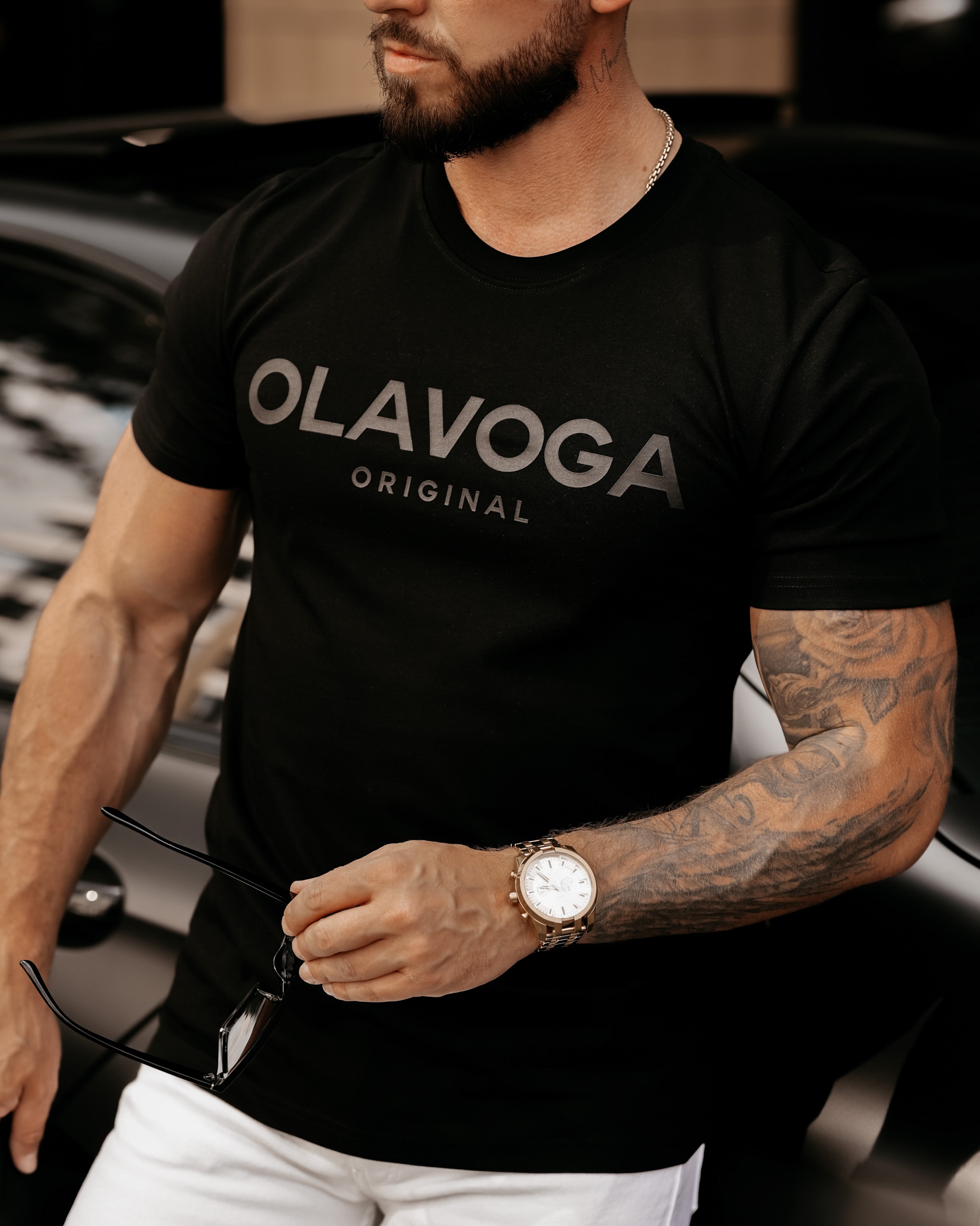 T-shirt dopasowany męski Brb 2023 Ola Voga czarny