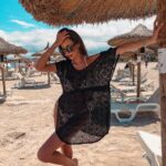 Narzutka plażowa koronkowa Lesto Ola Voga czarna