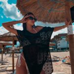 Narzutka plażowa koronkowa Lesto Ola Voga czarna