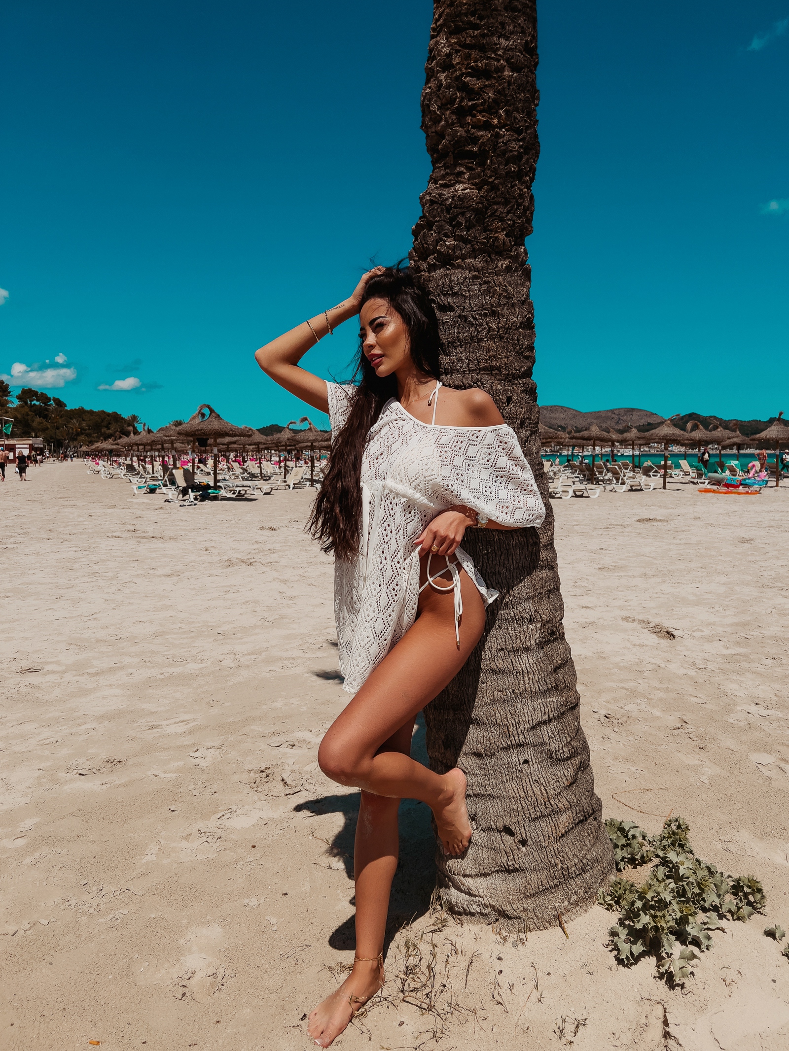 Narzutka plażowa koronkowa Lesto Ola Voga ecru Narzutka plażowa koronkowa Lesto Ola Voga ecru