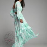 Sukienka maxi Blue Lagoon zielona