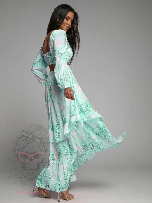 Sukienka maxi Blue Lagoon zielona
