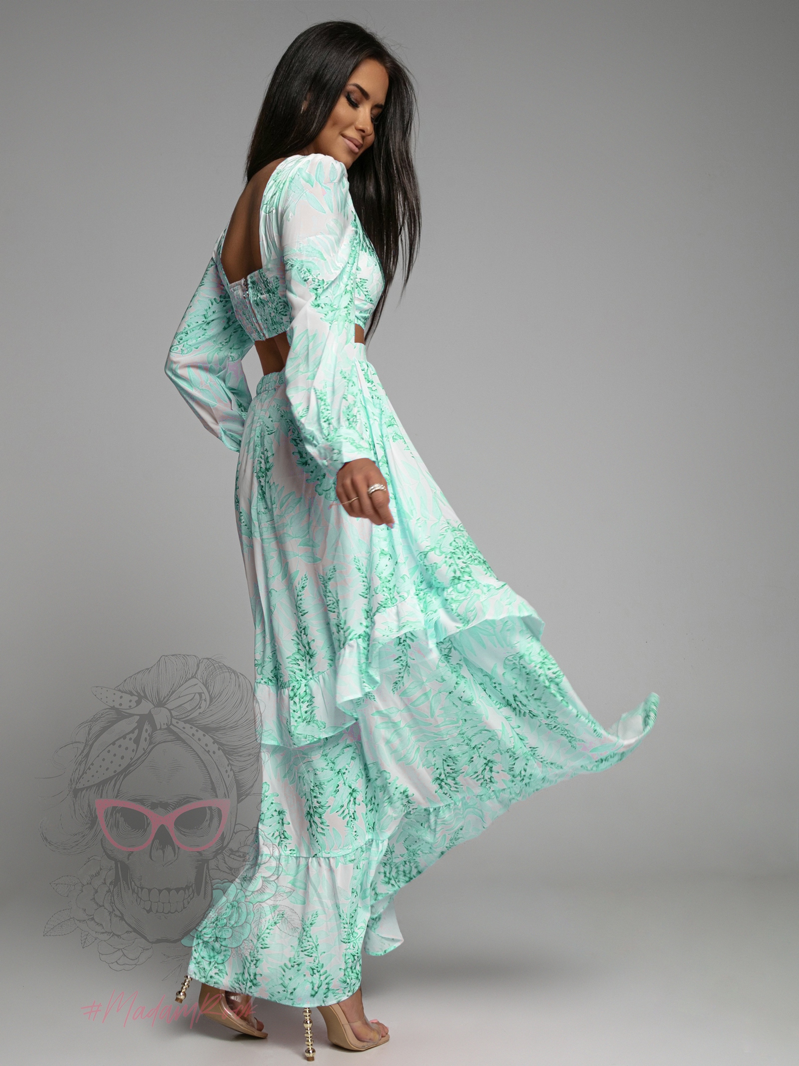 Sukienka maxi Blue Lagoon zielona Sukienka maxi Blue Lagoon zielona