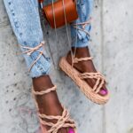 Sandały plecione Madam Energa beżowe