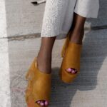 Sandały koturny Madam Scapade II karmelowe