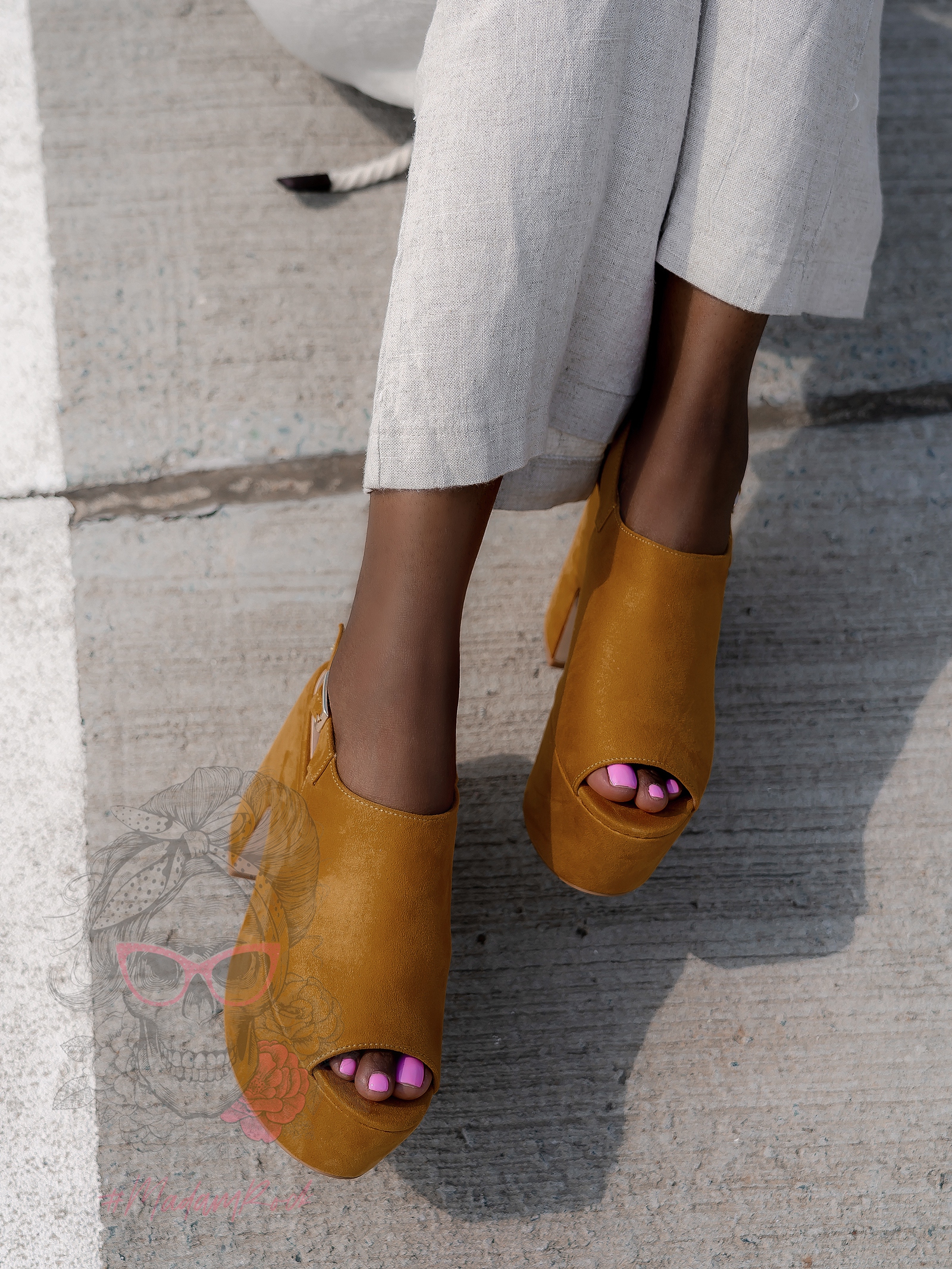 Sandały koturny Madam Scapade II karmelowe Sandały koturny Madam Scapade II karmelowe