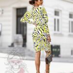 Sukienka letnia NB Lime Zebrano biało-czarna