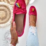 Mokasyny zamszowe Madam Layla fuksja