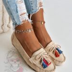 Mokasyny zamszowe Madam Layla beżowe