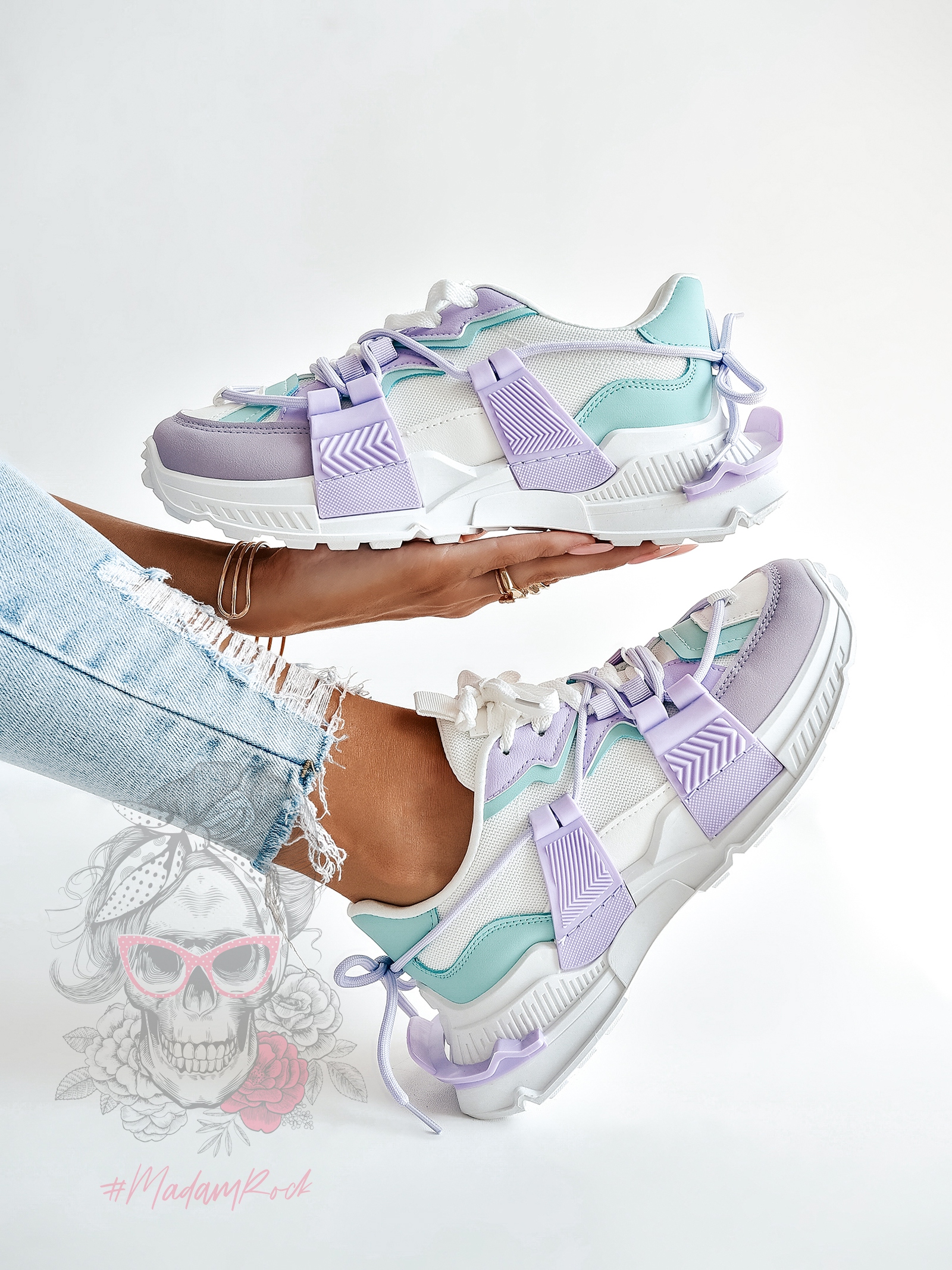 -WYPRZEDANE-Buty sportowe Madam FeelGood lila