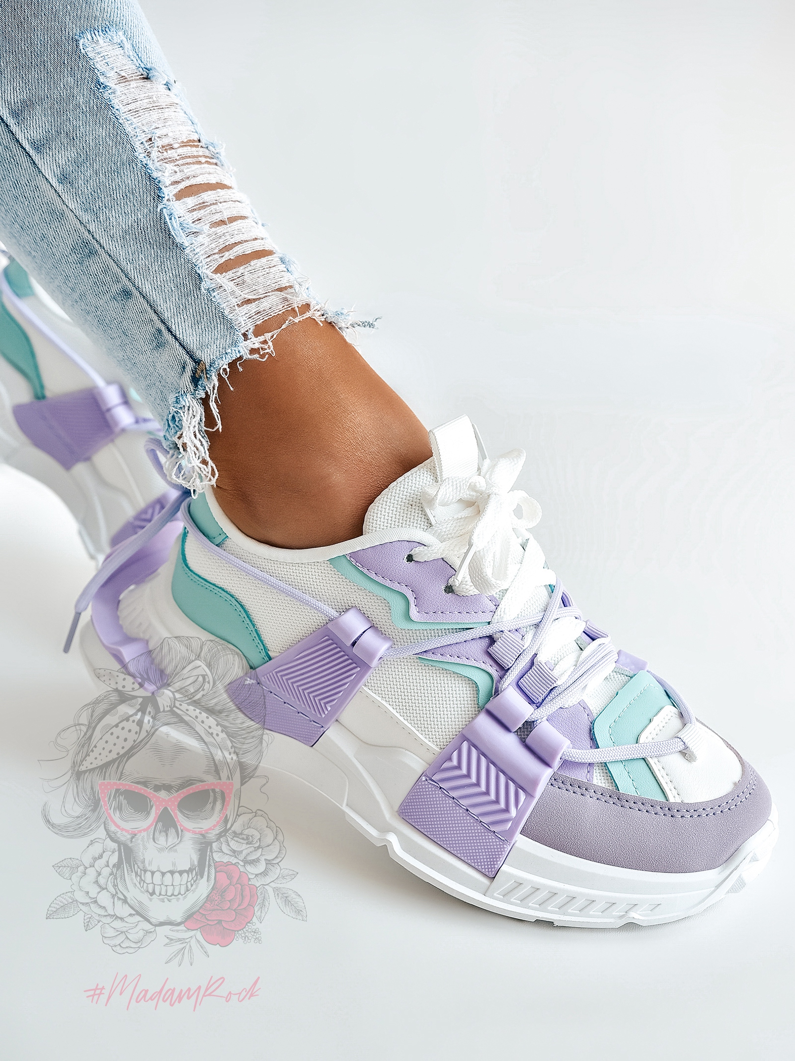 -WYPRZEDANE-Buty sportowe Madam FeelGood lila