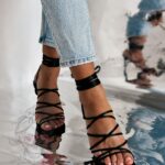 Sandały szpilki Rock Quatro czarne