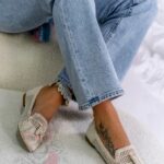 Balerinki ażurowe Madam Bosh beżowe