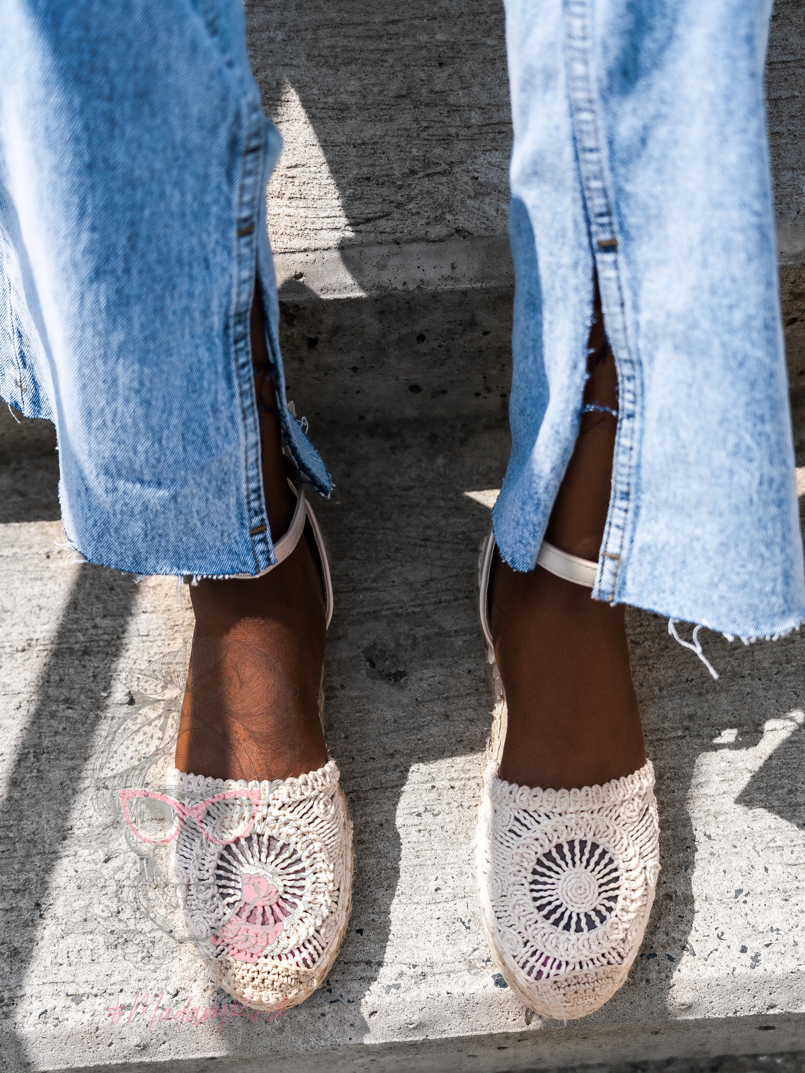 Espadryle plecione Madam Yokoko beżowe