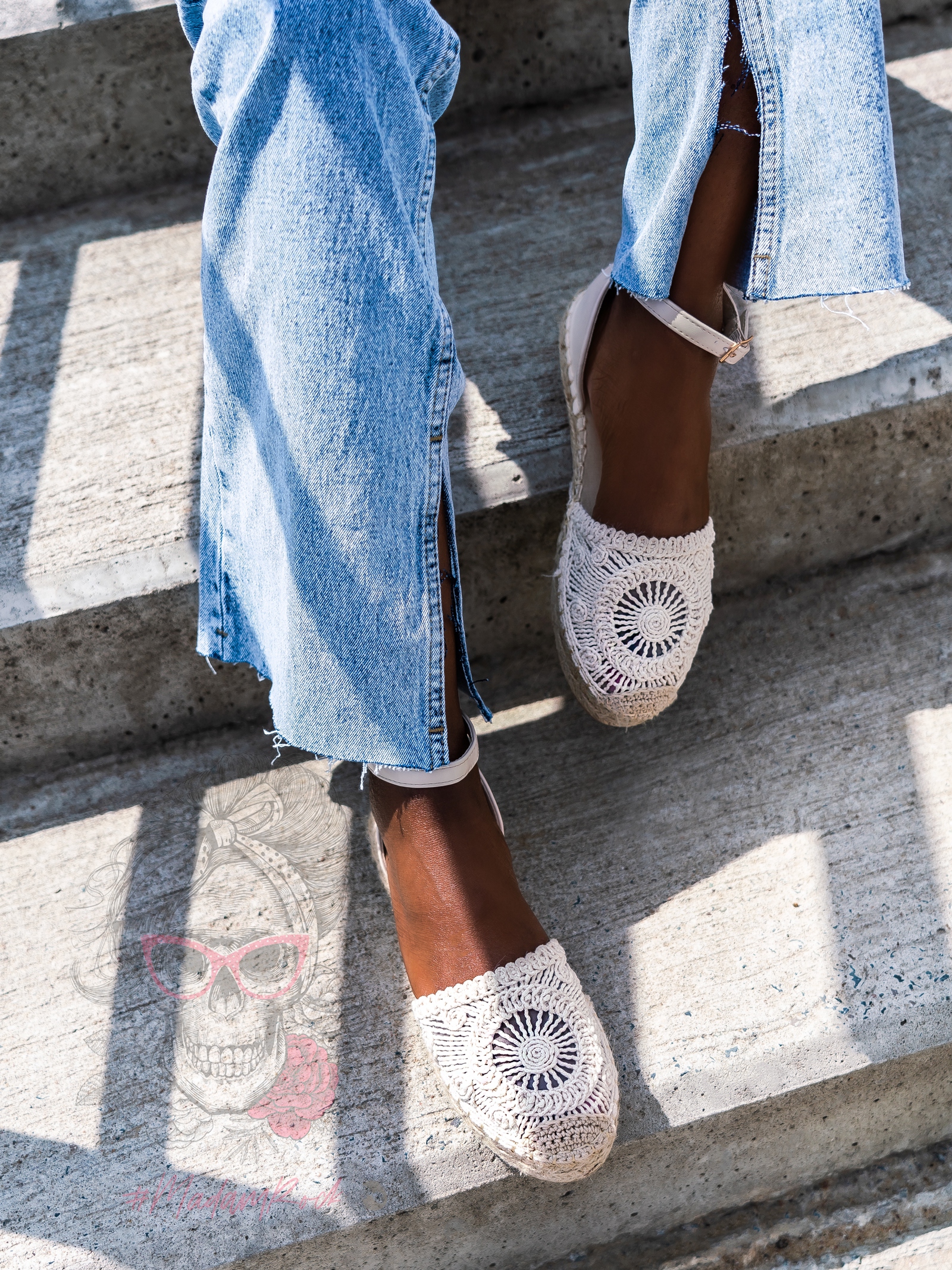 Espadryle plecione Madam Yokoko beżowe