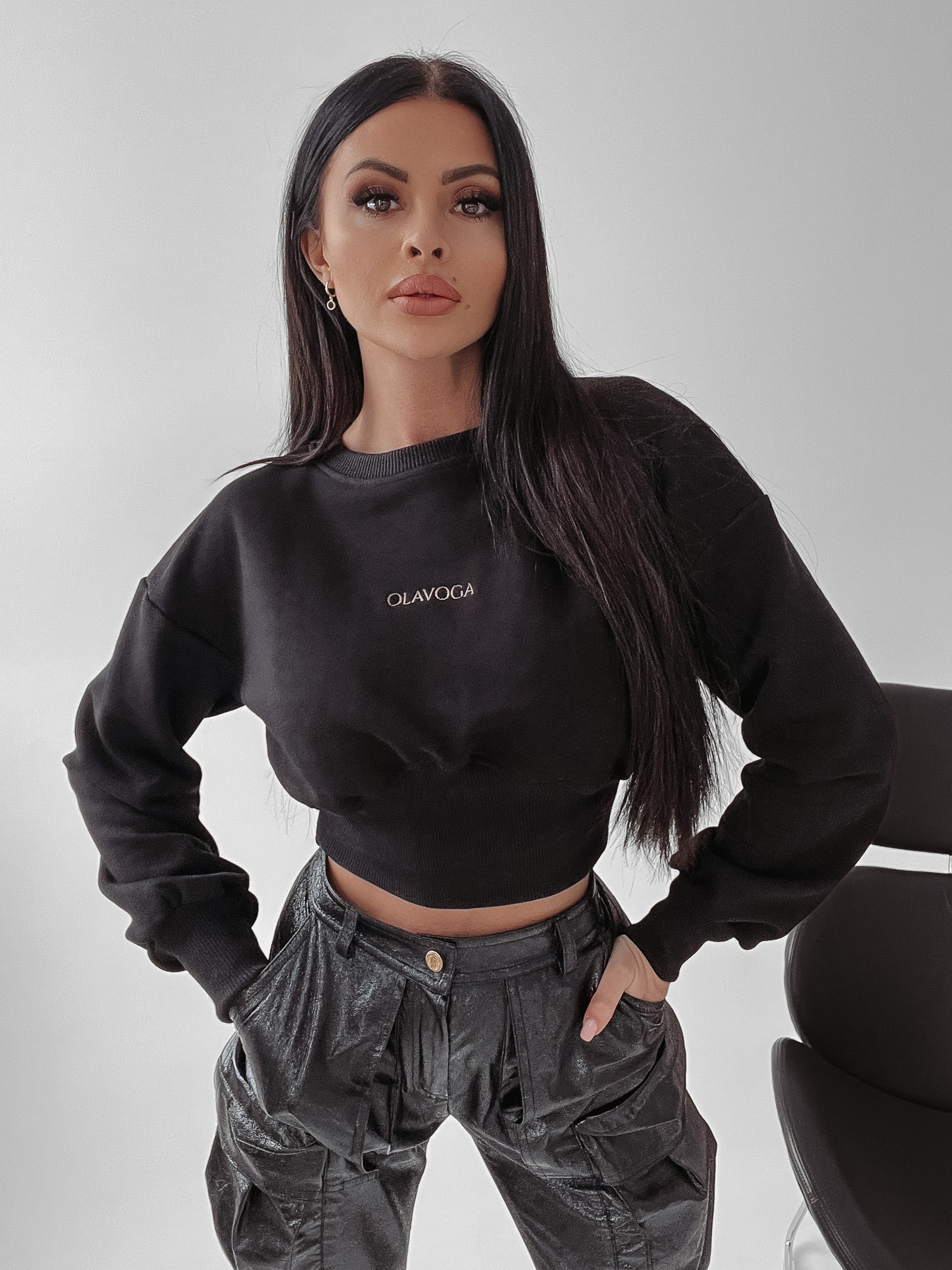 Bluza sportowa Nancy Ola Voga czarna Bluza sportowa Nancy Ola Voga czarna