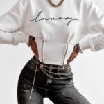 Bluza krótka Aggie Ola Voga ecru