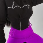 Bluza krótka Aggie Ola Voga czarna