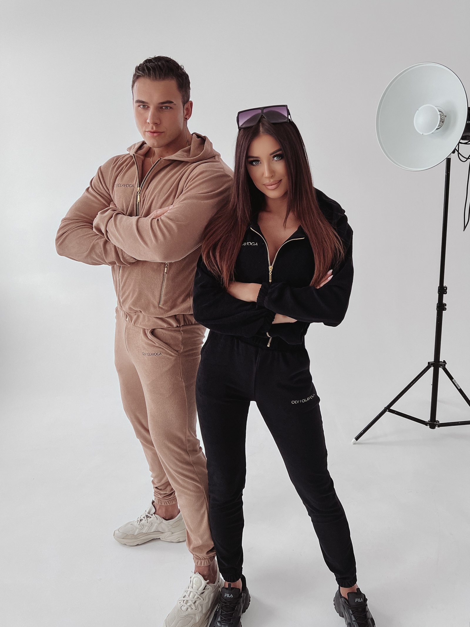 Komplet bawełniany Janet Ola Voga czarny