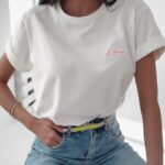 T-shirt klasyczny Lizzie Ola Voga ecru