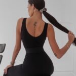 Kombinezon prążkowany Nemezis Ola Voga czarny