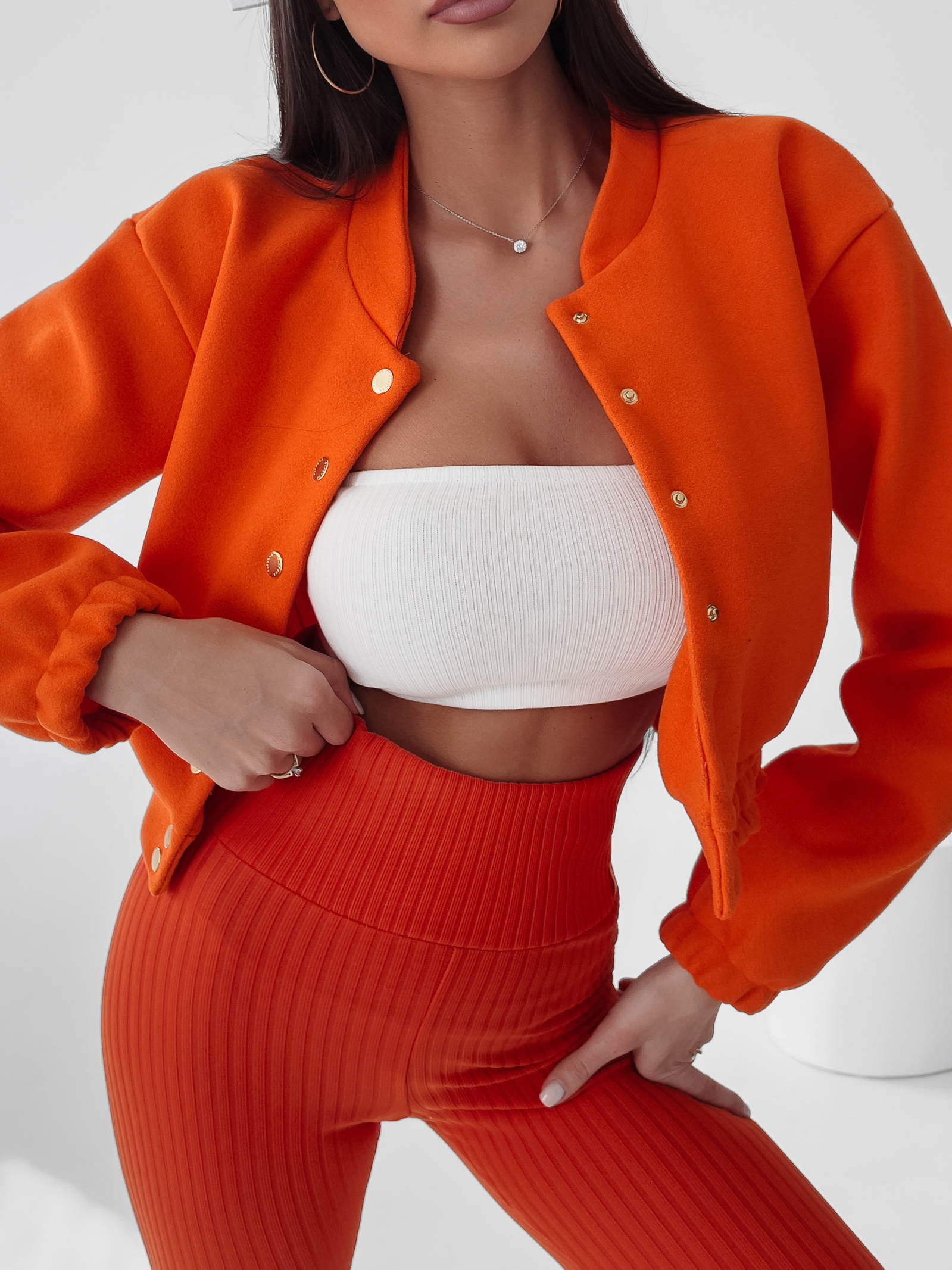 Kurtka bomberka California Ola Voga pomarańczowa