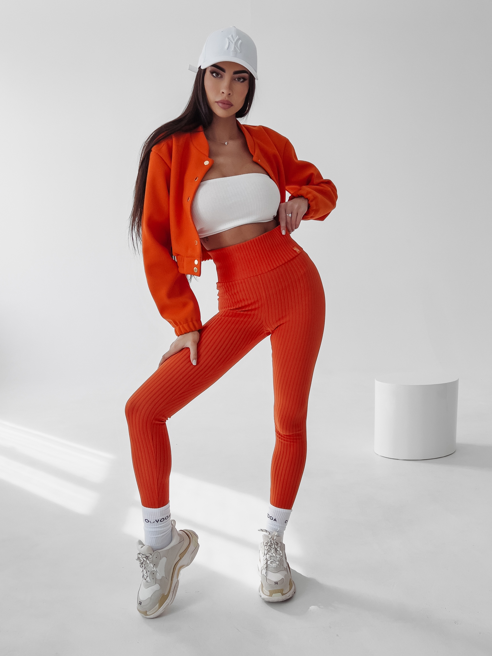 Kurtka bomberka California Ola Voga pomarańczowa