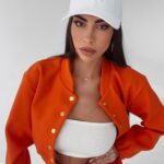 Kurtka bomberka California Ola Voga pomarańczowa