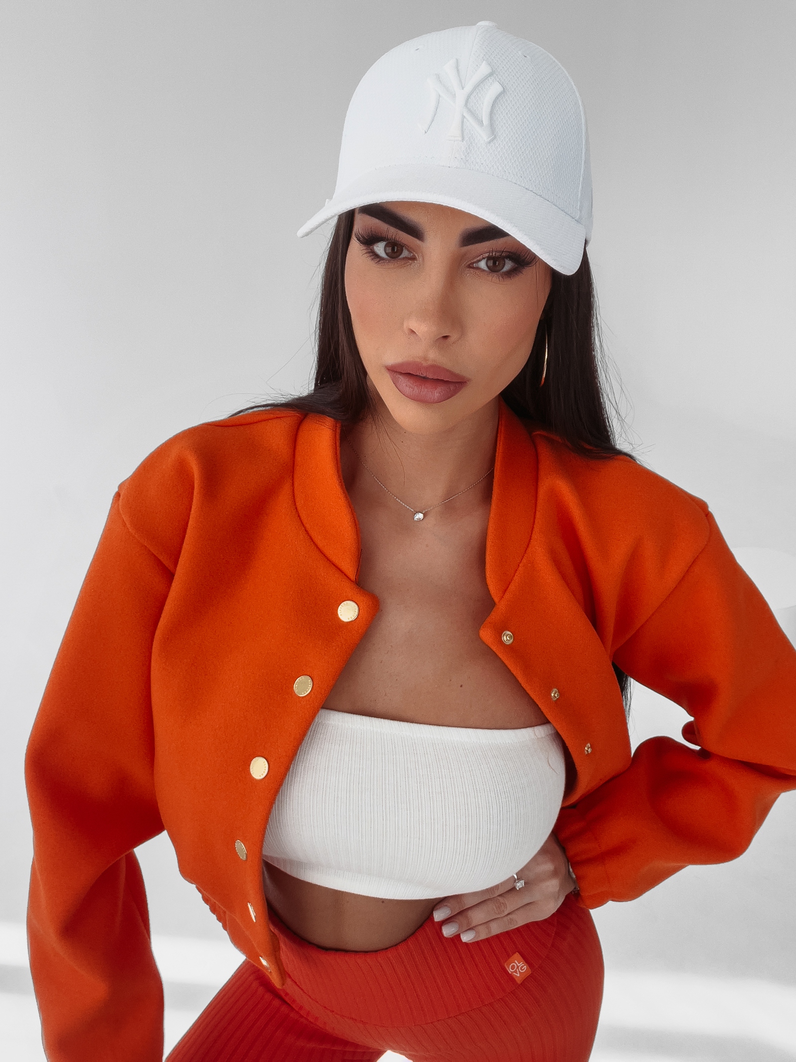 Kurtka bomberka California Ola Voga pomarańczowa