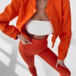 Kurtka bomberka California Ola Voga pomarańczowa