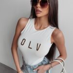 Body dopasowane Makira Ola Voga ecru