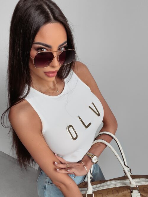 Body dopasowane Makira Ola Voga ecru