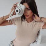 Bluzka klasyczna t-shirt basic Eter Ola Voga beżowa