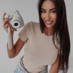 Bluzka klasyczna t-shirt basic Eter Ola Voga beżowa