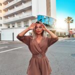 Kombinezon klasyczny krótki Bali Ola Voga brązowy