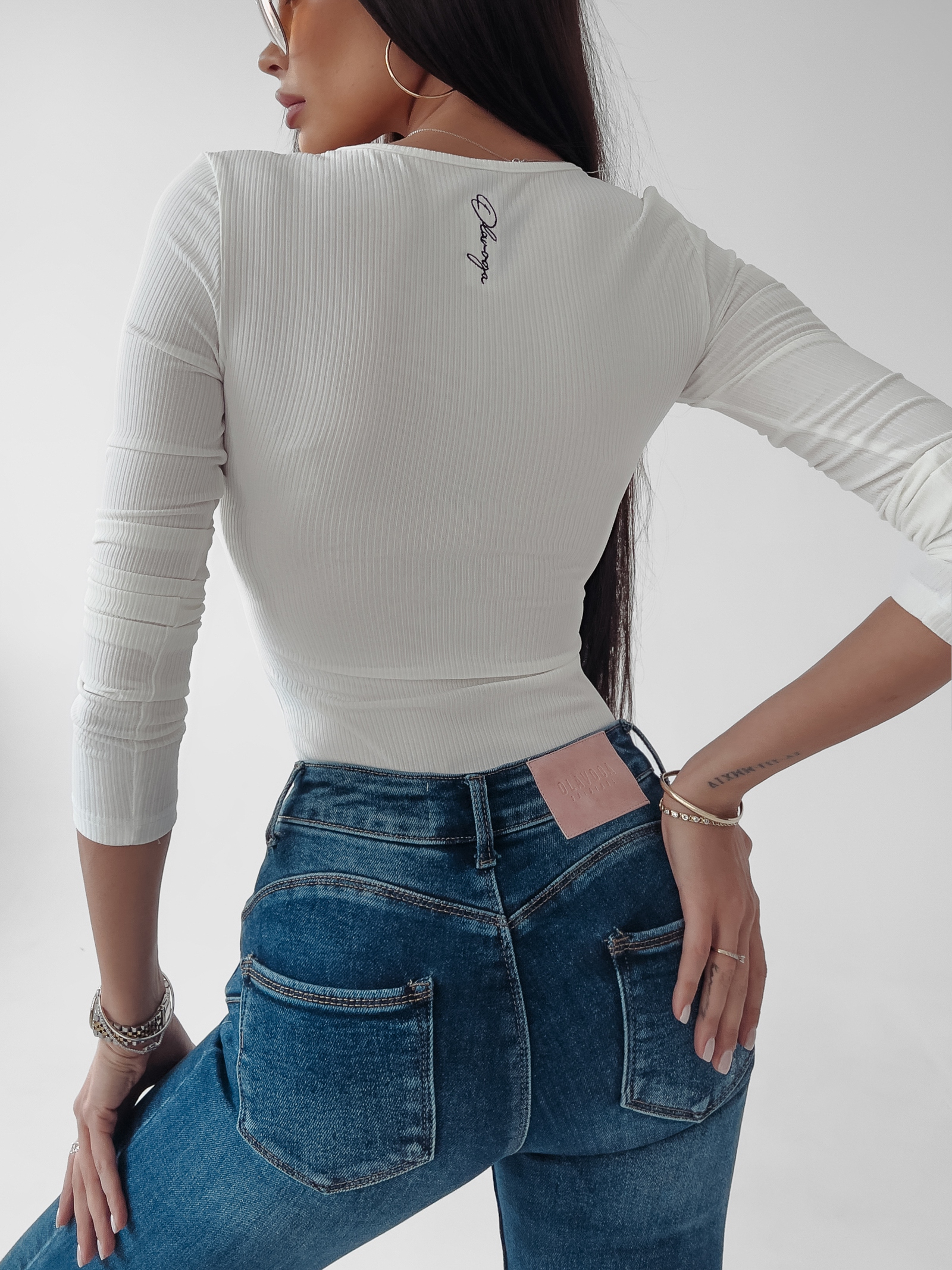 Body dopasowane Eve Ola Voga ecru