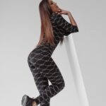 Komplet logowany I LOVE OLV Ola Voga czarny